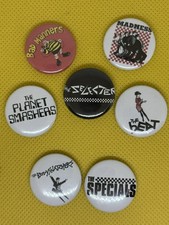 7 Badges - SKA - 2 TONE LEGENDS - SPECIALS SELECTER BAD MANNERS MADNESS BEAT ETC