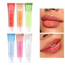 6PCS Fruity Lip Gloss Set Hydrating Clear Wat...