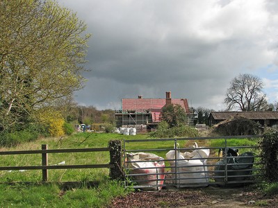 Photo 6x4 Rebuilding at Granham's Road Great Shelford For comparison, see c2016