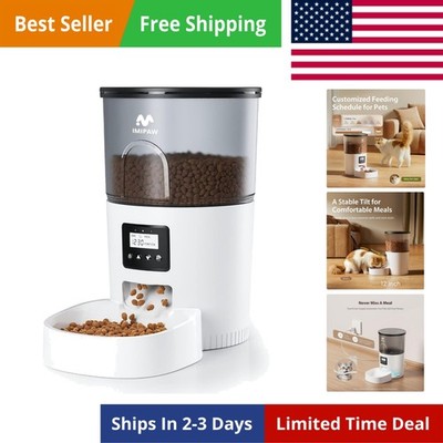 Automatic Cat Feeders, 3L Timed Cat Dry Food Dispenser with Desiccant Bags, D...