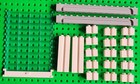 LEGO porte de garage bleu blanc lot lot lot 1x2x5 canaux brique 4218 4219 88393 4216