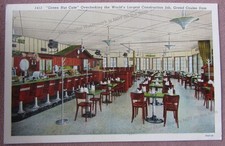 Vtg Interior Green Hut Cafe Overlooking Grand...