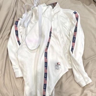 Absolute Fencing Gear Elite Stretch FFF/FIS 350N Jacket & Breeches USA Set US 38