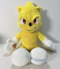 Build A Bear SUPER SONIC Sonic The Hedgehog 2 Yellow. Working Sonic Voice Chip