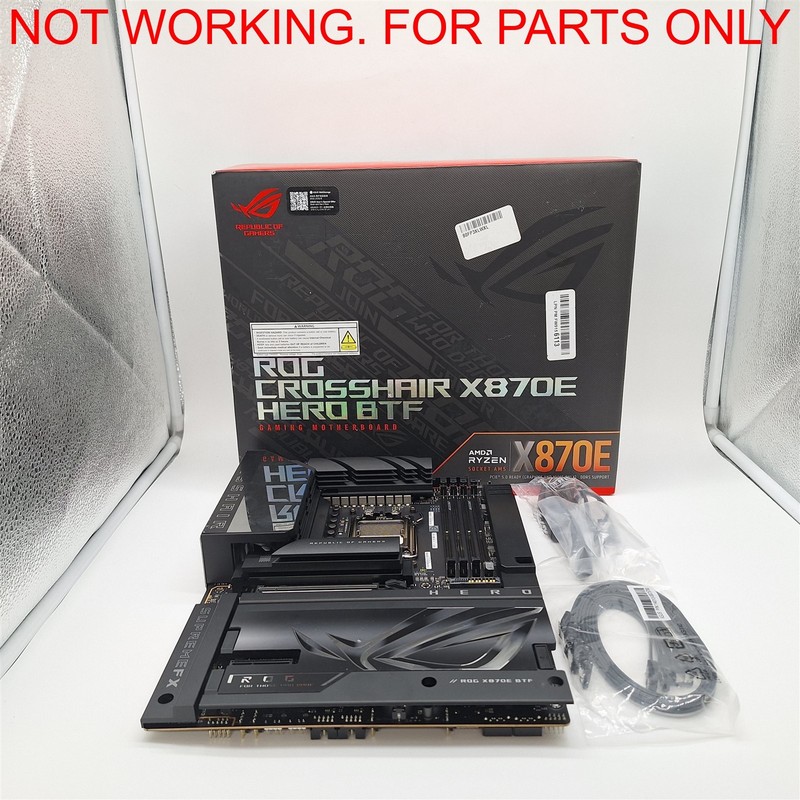 ASUS ROG Crosshair X870E Hero BTF AMD ATX Board, DDR5, PCIe 5.0 -NOT WORKING-