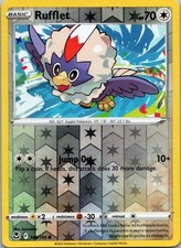 🇨🇦 Rufflet - C 148/195 - Silver Tempest ✨ Reverse Holo ✨ Pokemon Card - NM