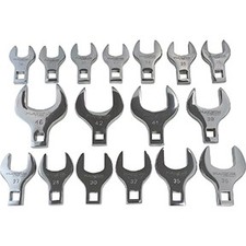 17-PC. METRIC 1/2  DRIVE JUMBO CROWFOOT WRENC...