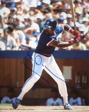 LEON DURHAM 1984 Chicago Cubs signed (c) color photo 2x All Star 