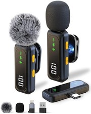 Magnetisches Lavalier Mikrofon mit Geräuschunterdrückung kompatibel mit iPhone