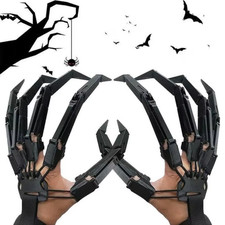 Articulated Fingers Scary Fake Fingers Skeleton Finger Glove Horror Party Decor