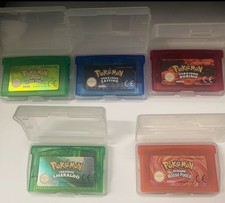 Lotto Giochi Pokemon Game Boy - Smeraldo Rosso Fuoco Zaffiro Rubino Verde Foglia
