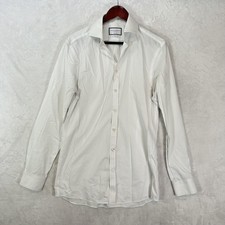 Charles Tyrwhitt Dress Shirt Mens 15.5 34/35 White Non Iron Extra Slim Fit
