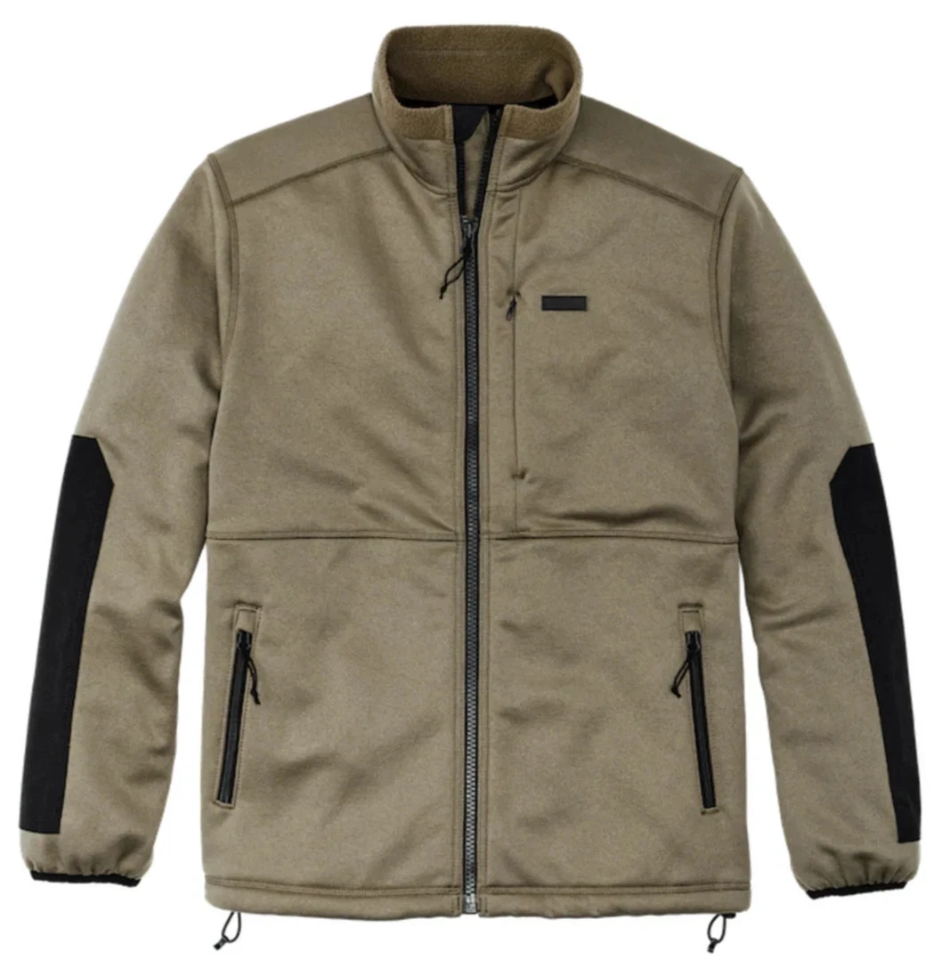 Filson Granite Spire Fleece Jacket Field Olive Hard Face Wind Resistant Small S