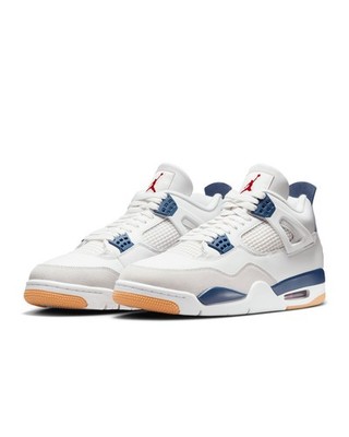 Air Jordan 4 Retro SB Nike SB Sneaker Navi Weiß/Blau EU44 US10
