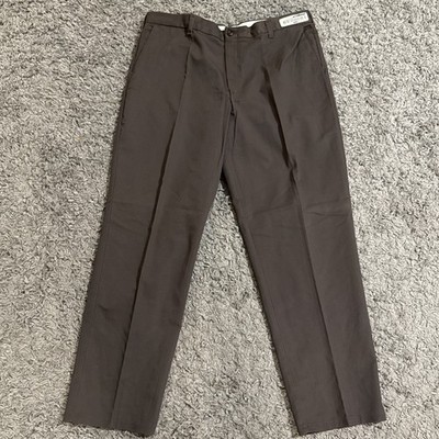 NEW Cintas comfort flex 945-50 mens size 40X32 brown uniform Work Pants