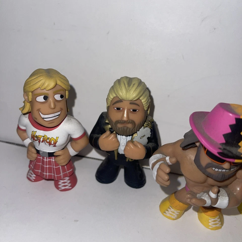 2015 WWE Mystery Minis Hulk Hogan Macho Man Roddy Piper Million Dollar Man Funko Foto 3 de 4