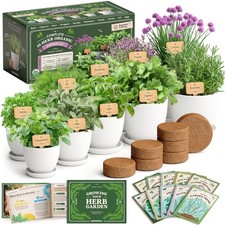 Organic 10 Herb Garden Starter Kit for Planting Indoor or Outdoor, Non-GMO US...