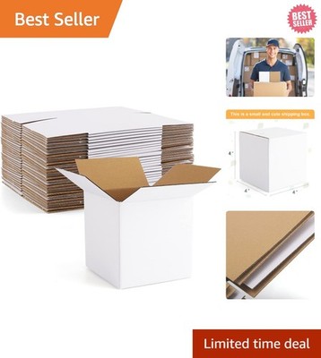 4x4x4 Cardboard Mailers - 25 Pack Easy Assembly & Versatile Packaging Solution