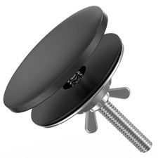 2" Sink Hole Cover Matte Black Stainless Steel Kitchen Faucet Tap Hole Plug