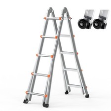 Uimoso Telescoping Ladder A Frame 17 FT Extension Multi-Function for Homework