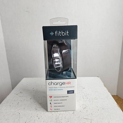 Fitbit Charge HR GPS Activity Tracker - Black, L Large