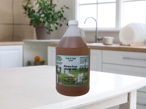 Kleen Free Naturally Enzyme Cleaner 128oz All-Purpose Stain Odor Remover - Foto 5 di 8