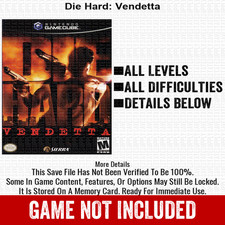 Die Hard Vendetta 100 Nintendo GameCube Memory Card Save CHEATS