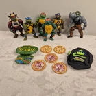 1988 Teenage Mutant Ninja Turtles Action Figures TMNT Hard Head Lot of 6 Figures