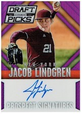 Jacob Lindgren 2014 Panini Prizm Perennial Draft Picks Signature Prizms Purple 