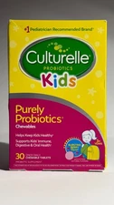 Culturelle Kids Purely Probiotics 30CT Chewable Tablets Bursting Berry Flavor