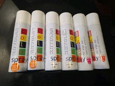 Lot Of 6 Kryolan Color & Day Glow Color Spray Orange White Uv Red Pink 5oz 150ml