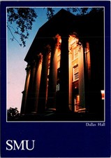 SMU Southern Methodist University Dallas Hall Texas Postcard C291