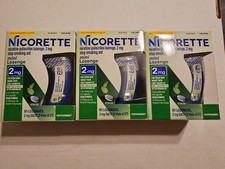 3 Nicorette Mini Nicotine Polacrilex 2mg Peppermint Lozenges 81ct Total 243 Ct