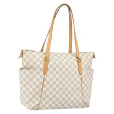 Borsa tote Louis Vuitton Damier Azur totalmente MM N51262 LV originale SW1957