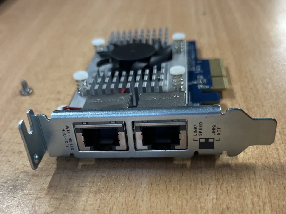 QNAP QXG-10G2T-107 Dual-Port 10GbE 5GbE 2.5GbE PCIE Network Expansion Card - Image 4 of 4