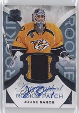 2015-16 Upper Deck The Cup Rookie 129/249 Juuse Saros #118 Patch Auto 0ud1