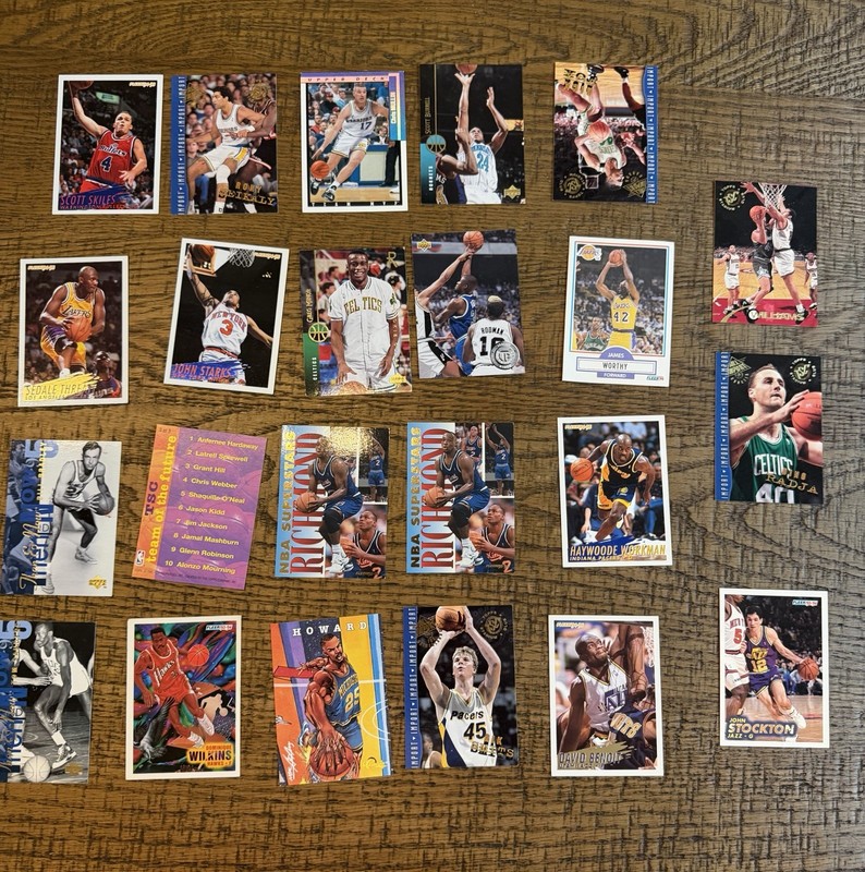 Fleer 1994-95 NBA Basketball Card Lot (83) – Kareem Abdul-Jabbar, Starks