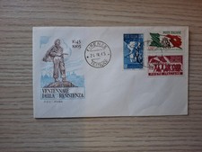 1965 - FDC - ENVELOPE FIRST DAY ITALY - Twentieth anniversary of the Resistance