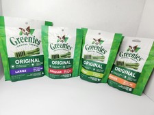 Greenies dental treats original mix lot teenie, petite, regular large sample
