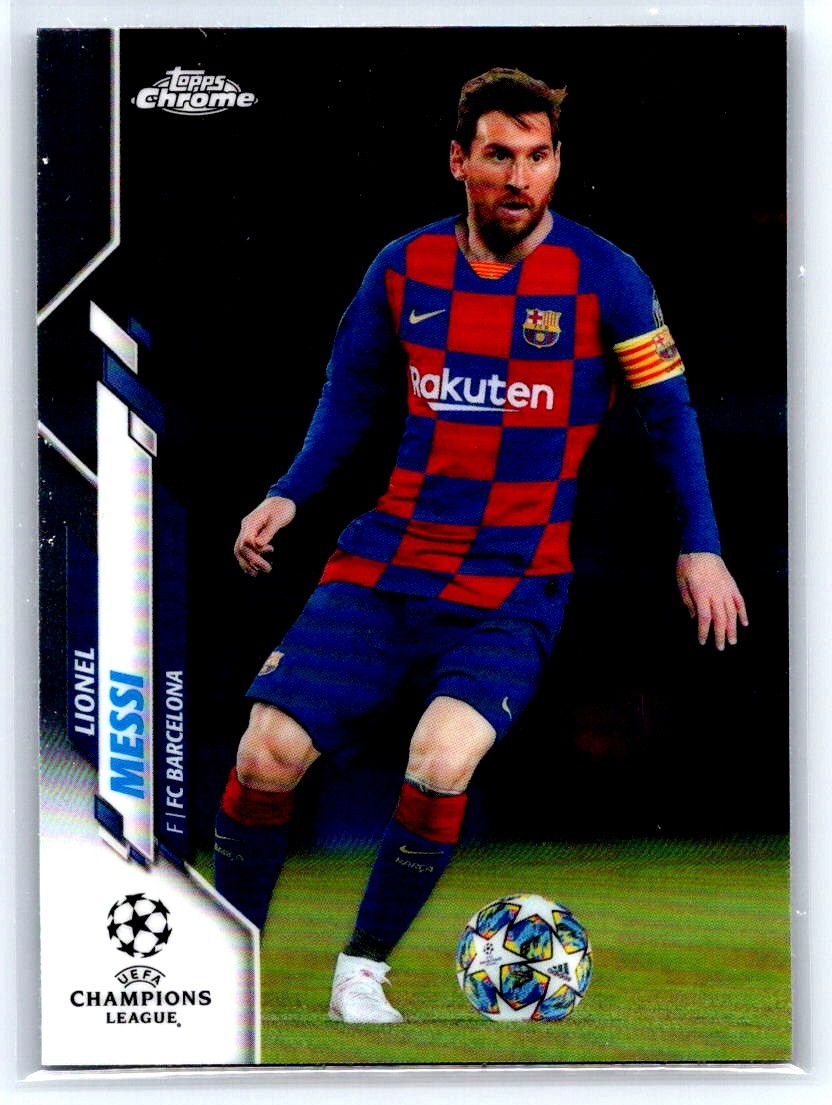 LIONEL MESSI 2019-20 Topps Chrome UCL Base #1 FC Barcelona bX8c view 1