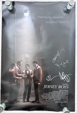 Jersey Boys Cast Signed DS Movie Poster 27x40 John Lloyd Young Tony Award Winner