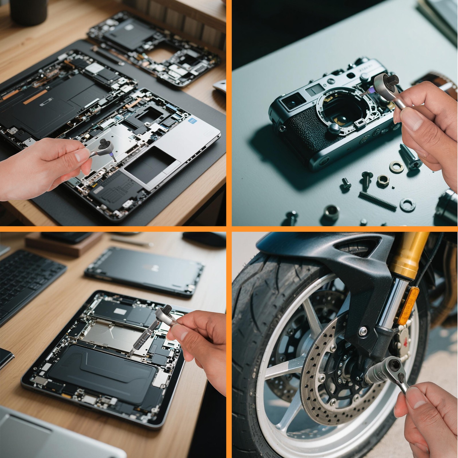 ANXTECH 42IN1 Ratchet Wrench Set Repair Tool Kit Wrench S2 Bits Mechanics Tools