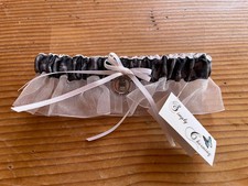 Wedding Bridal Garter US Air Force Simply Charming Satin Organza Charm NWT