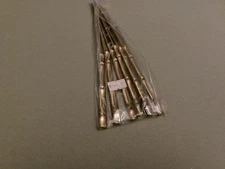 LOT OF 6  VINTAGE THAILAND GOLD BRONZEWARE BAMBOO DINNER KNIVES FACTORY SEALED