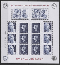 timbres de France  Feuillet "69 Salon Philatélique D’Automne" (**)