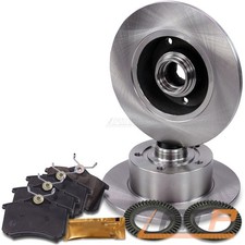 BREMSENSET BREMSENKIT VOLL Ø245 + ABS-RINGE HINTEN FÜR AUDI B5 8D 97-01