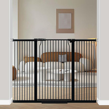 40.5" Extra Tall Baby Gate for Stairs, 57.5"-60.2" Extra Wide Dog Pet Gate No Dr