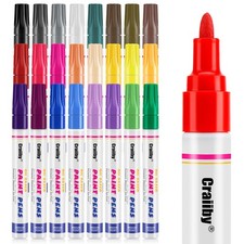 Paint Markers, 24 Colors 1 Count Pack of 24 , 24 Markers