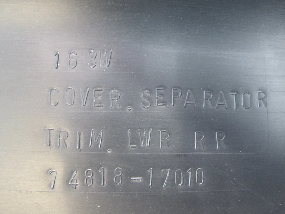 00-05 TOYOTA MR2 SPYDER ZZW30L JUEGO DE 2 PLACAS SEPARADORAS TRASERAS PANEL DE MOLDURA OEM Foto 3 de 4