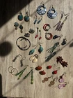 Vintage Costume Jewelry Earrings, Lot of 21